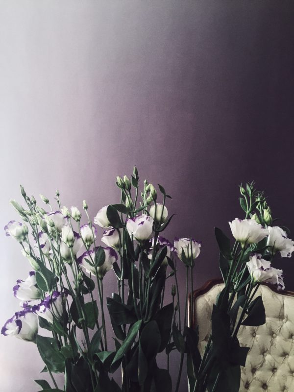 These are Lisianthus. A summer flower symbolizing an outgoing nature and/or appreciation.